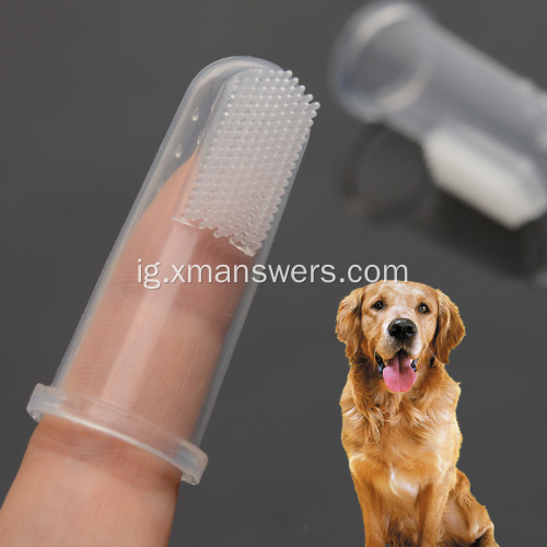 Pet Finger brush brush silikone transperent Soft brush